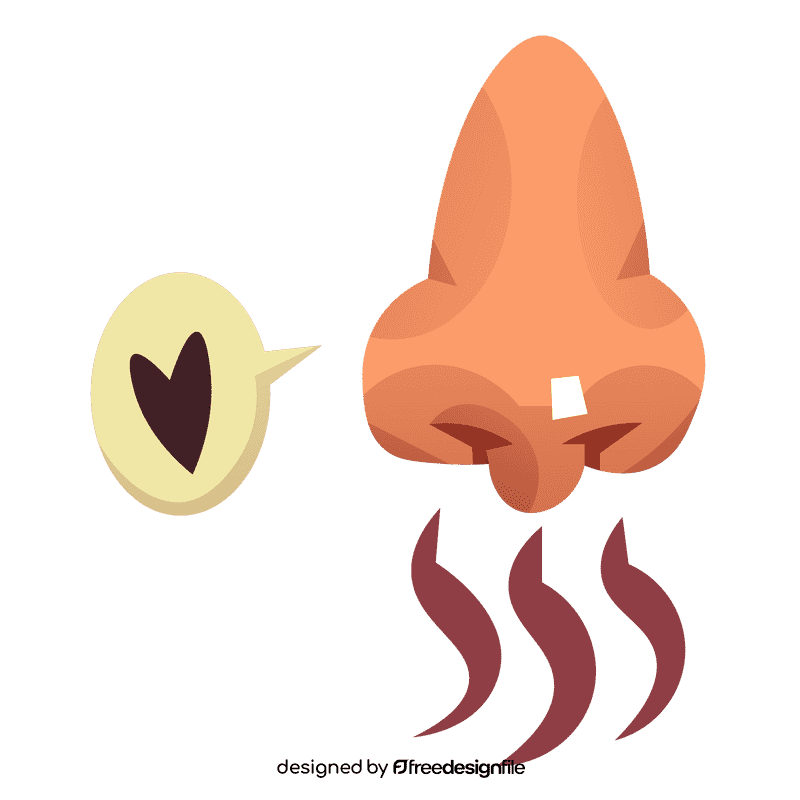 Nose smell clipart