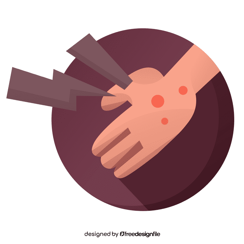 Skin itchy clipart