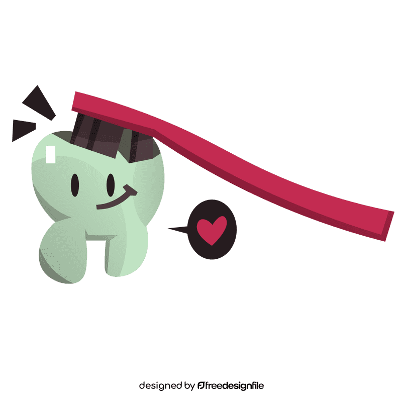 Tooth cleaning clipart