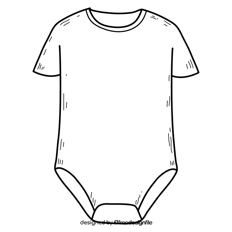 Singlet black and white clipart