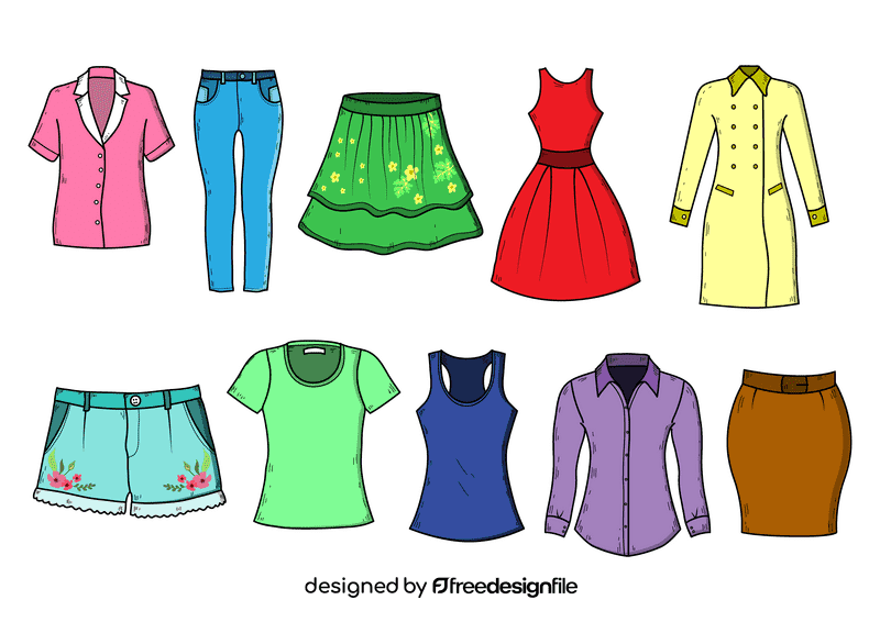 Female clothes vector