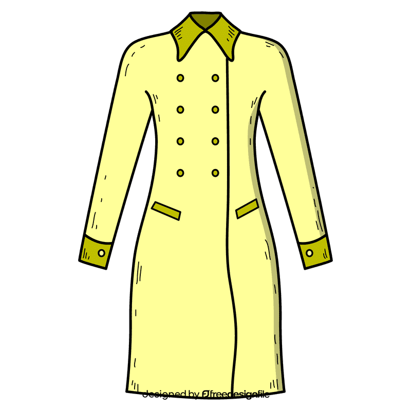 Female coat clipart