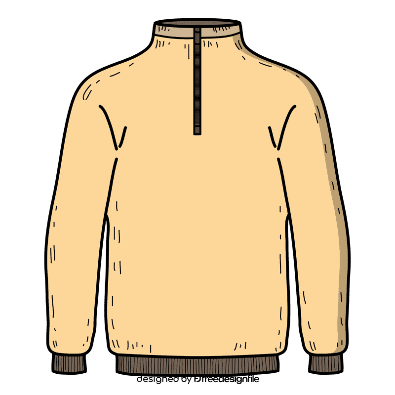 Male sweatshirt clipart