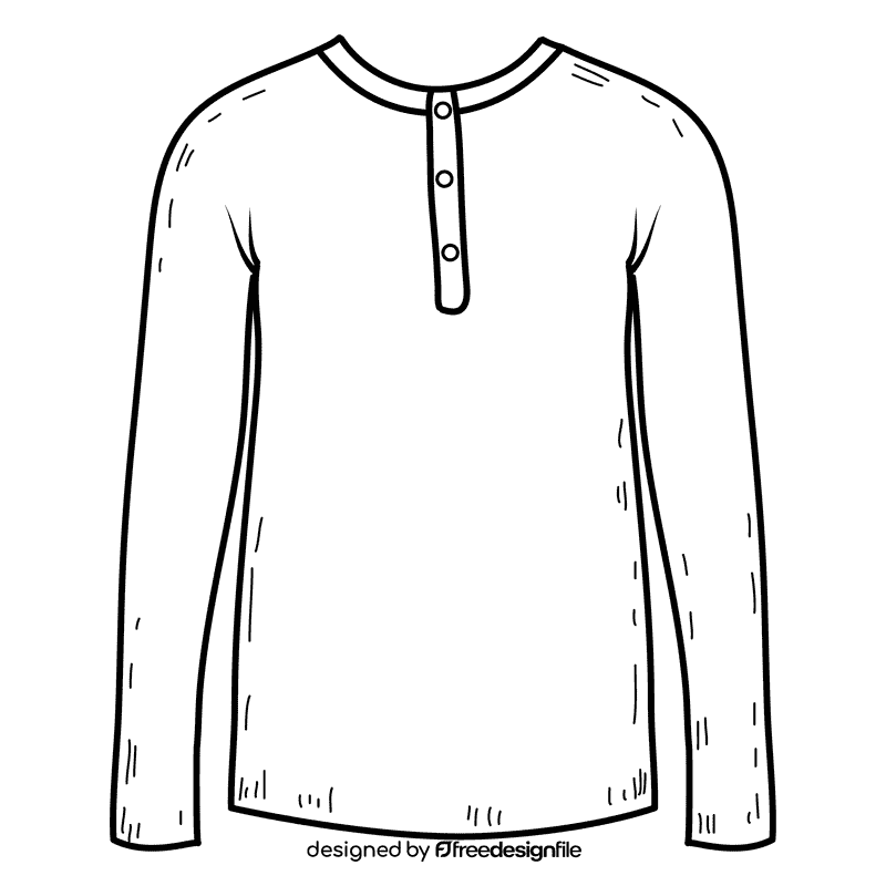 Shirts black and white clipart