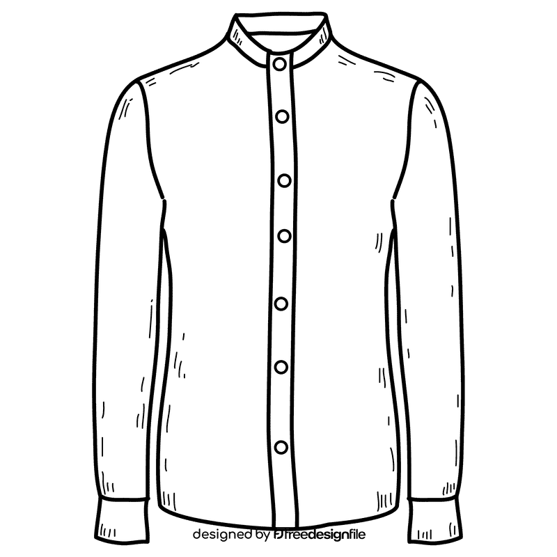 Shirts black and white clipart