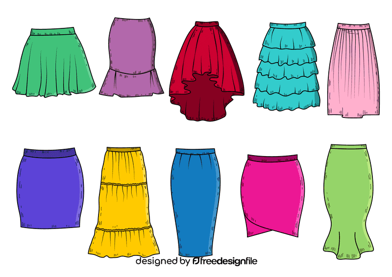 Skirts vector