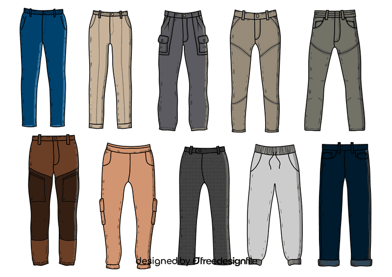 Trousers vector