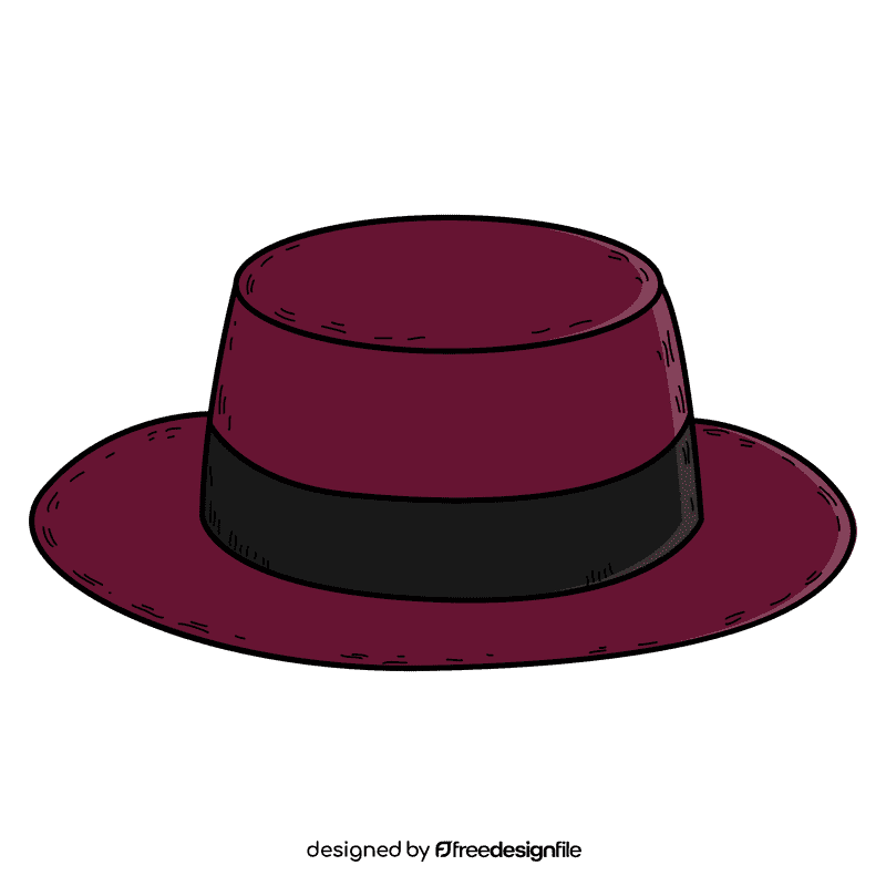 Men boaster hat clipart