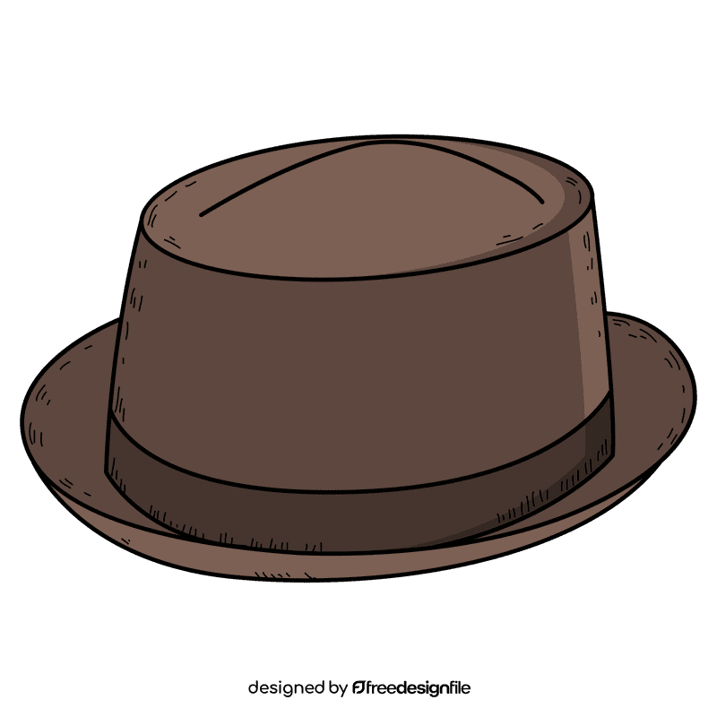 Men porkpie hat clipart