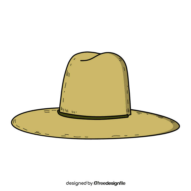 Men sun hat clipart