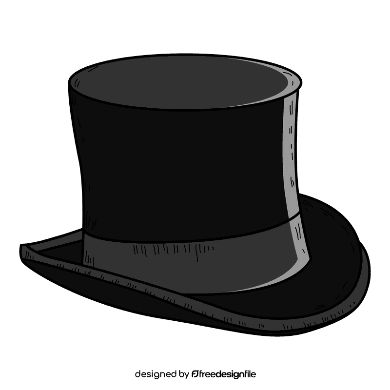 Men top hat clipart