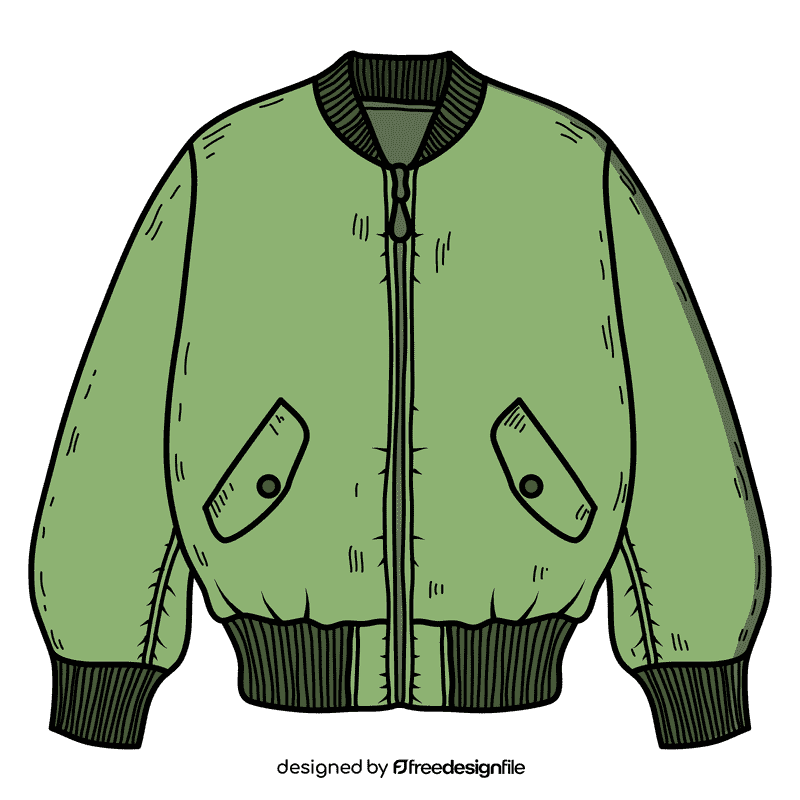 Men bomber jacket clipart
