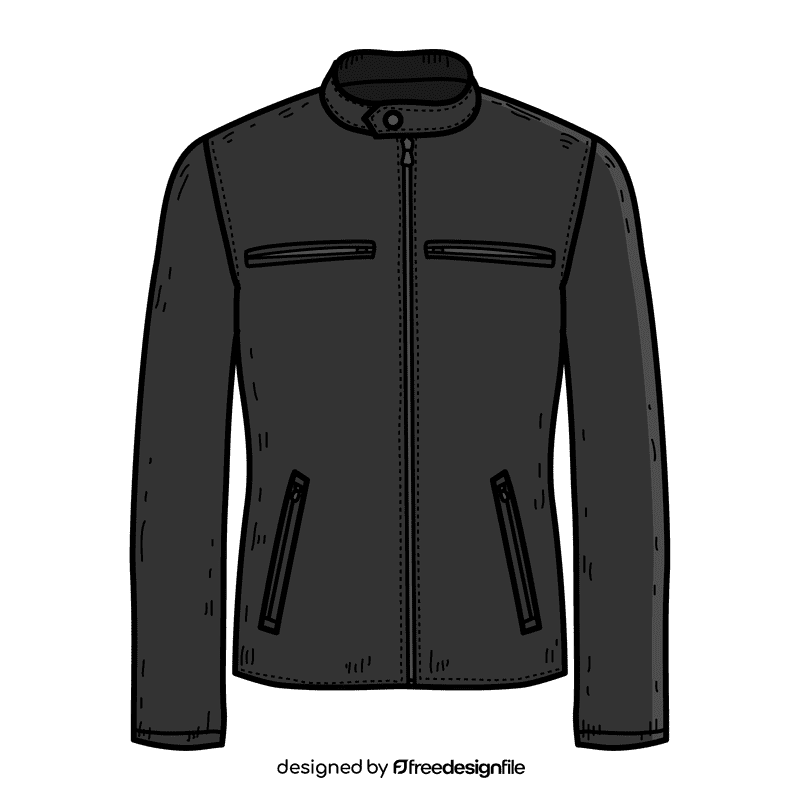 Men racer jacket clipart