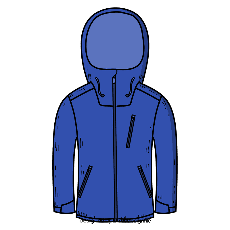 Men ski jacket clipart
