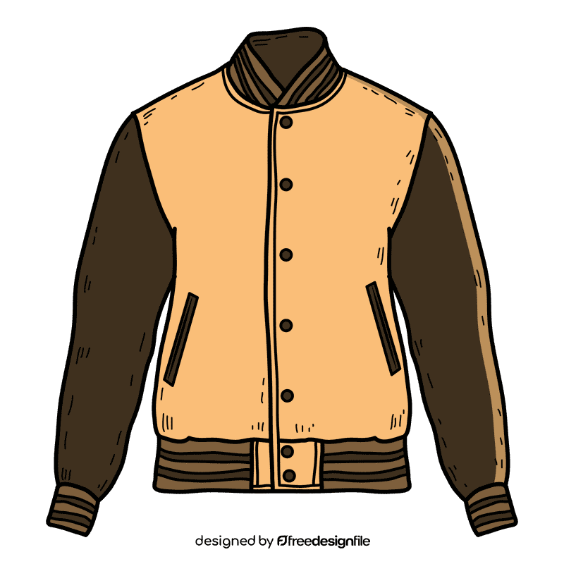 Men varsity jacket clipart