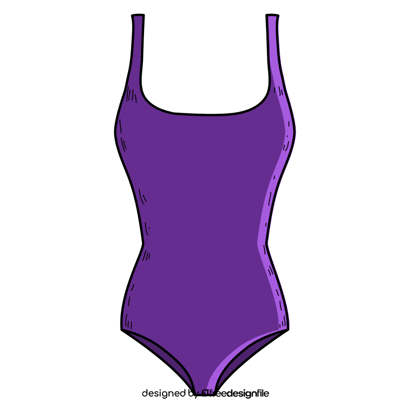 Women onepiece swimsuit clipart