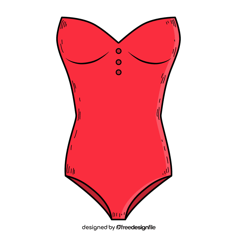 Women strapeless swimsuit clipart