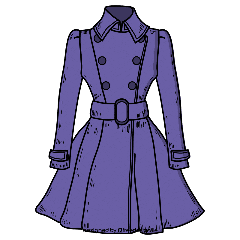 Women office lady coat clipart