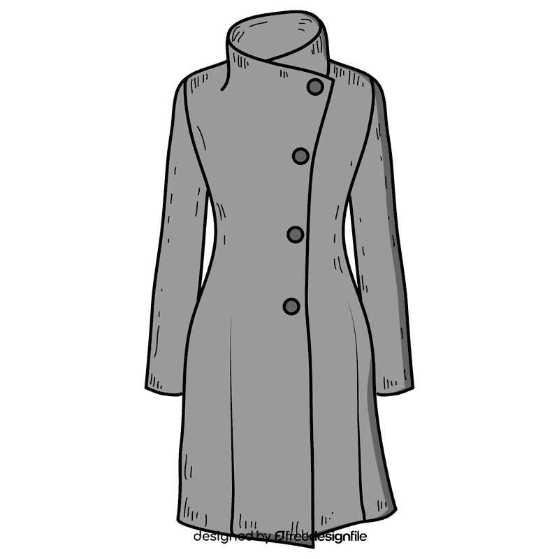 Women over coat clipart