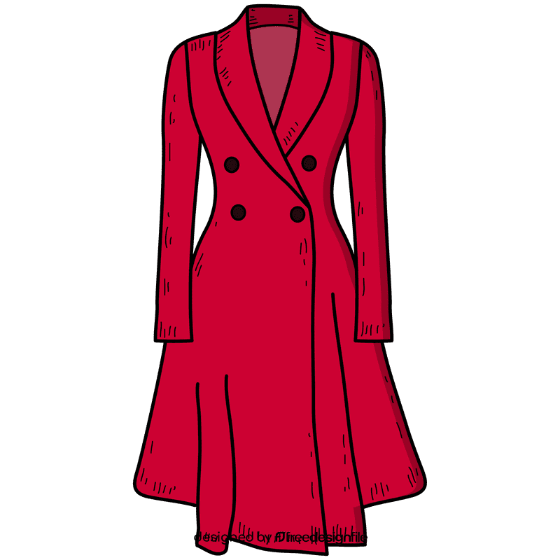 Women princess coat clipart