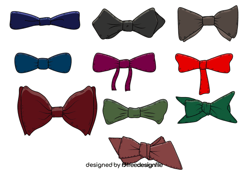 Men bow tie vector