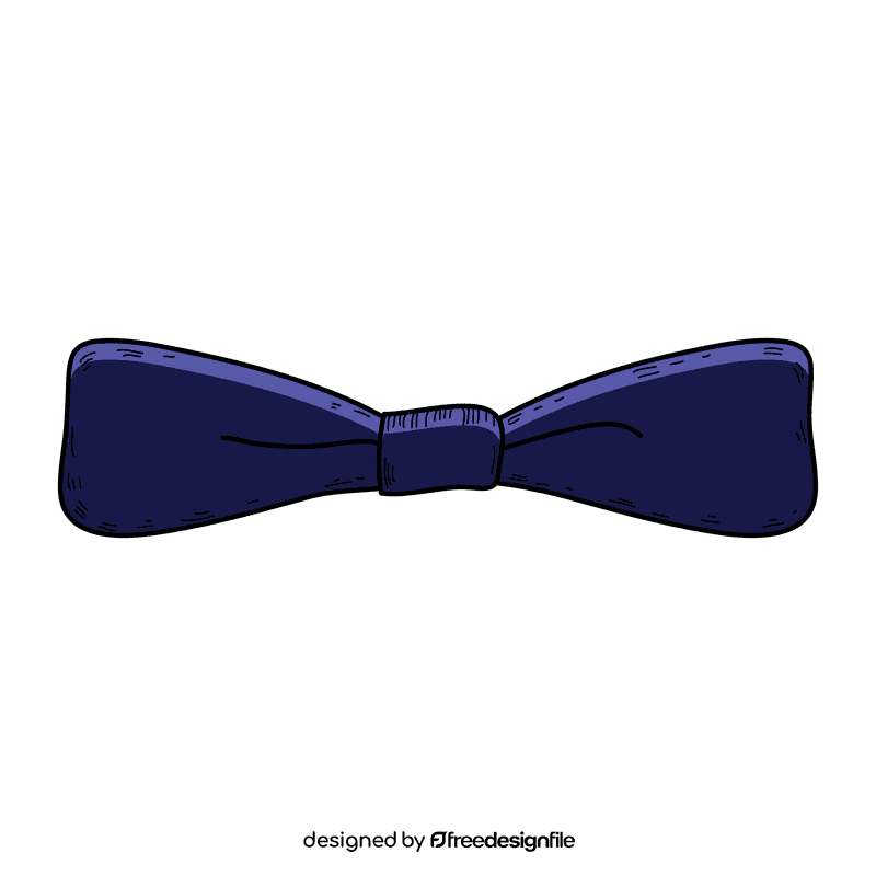 Men batwing bow tie clipart