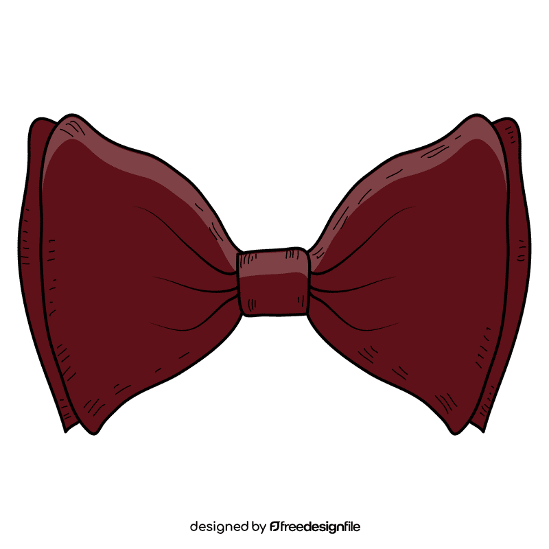 Men big butterfly bow tie clipart