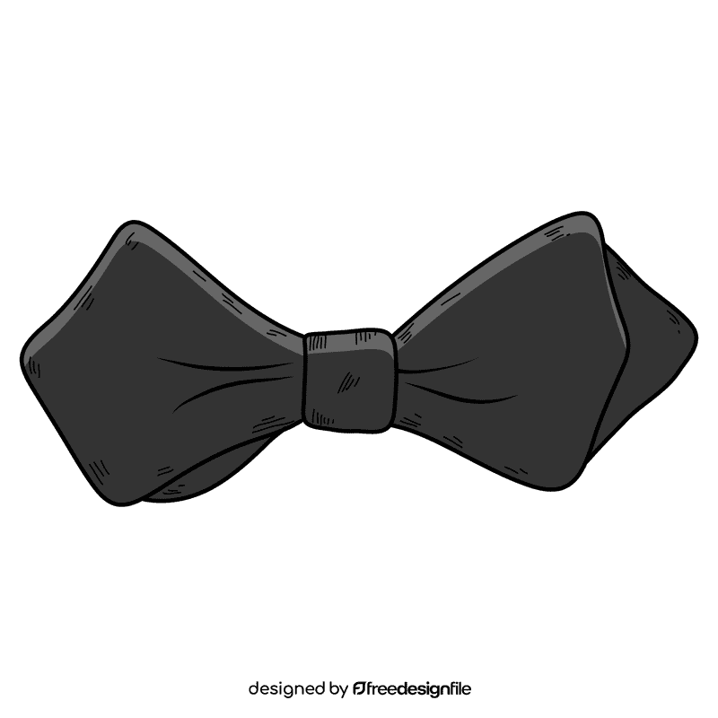 Men diamond point bow tie clipart
