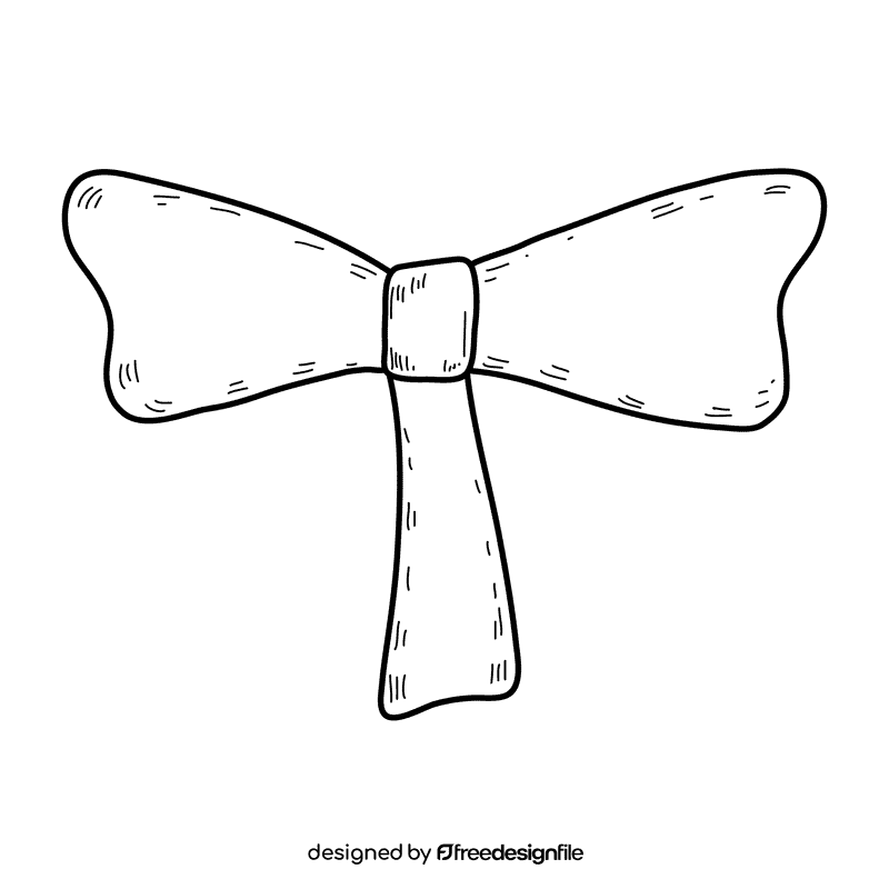 Men dr seuss bow tie black and white clipart