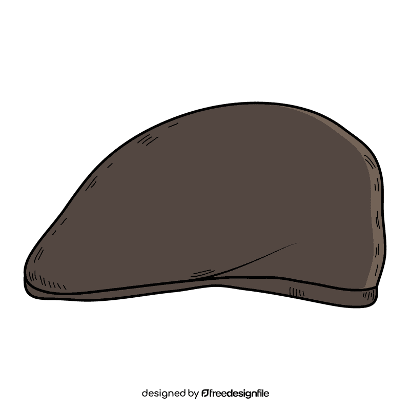 Men ascot cap clipart