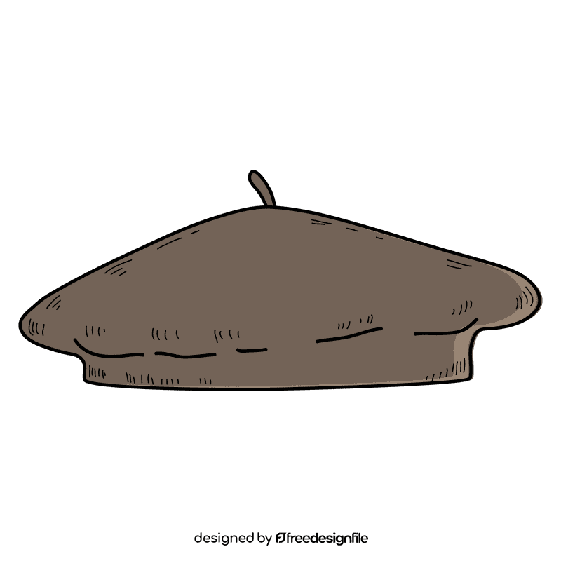 Men beret cap clipart