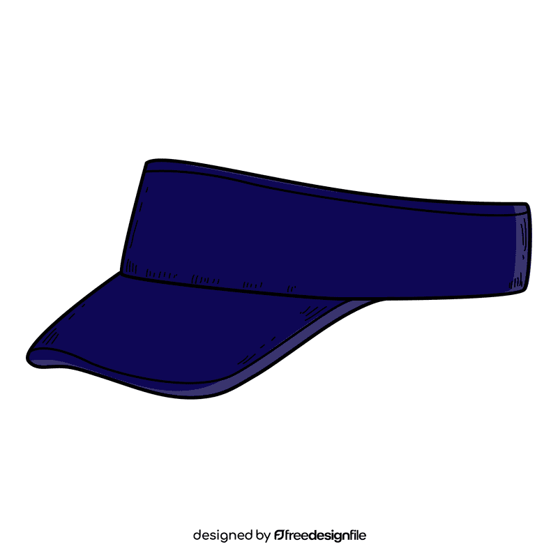 Men visor cap clipart
