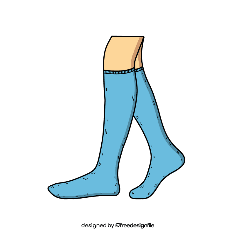 Knee high sock clipart