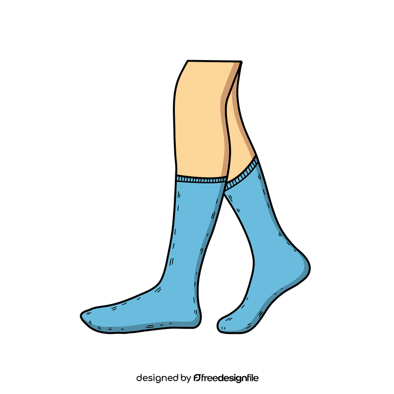 Mid calf sock clipart