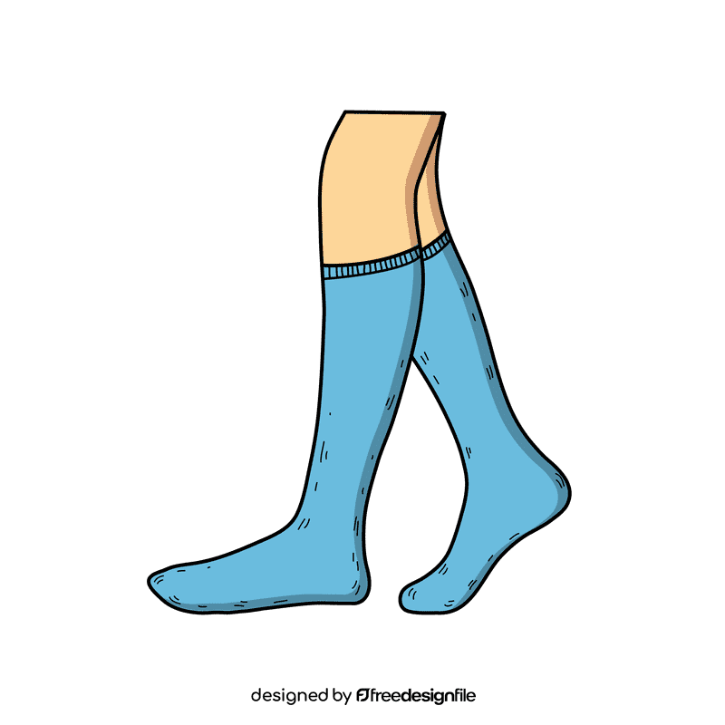 Over the calf sock clipart