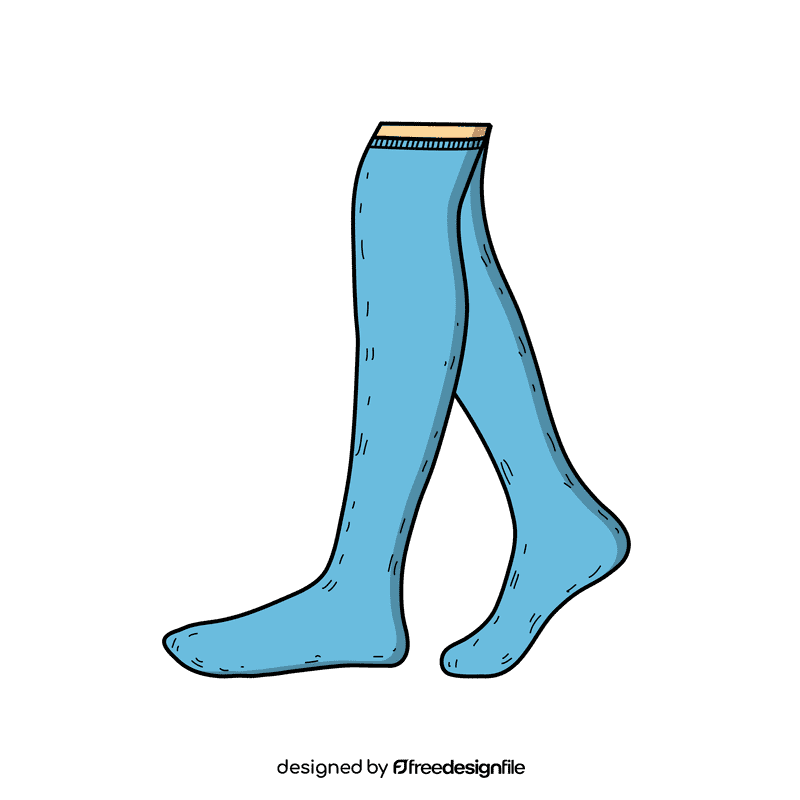 Over the knee sock clipart