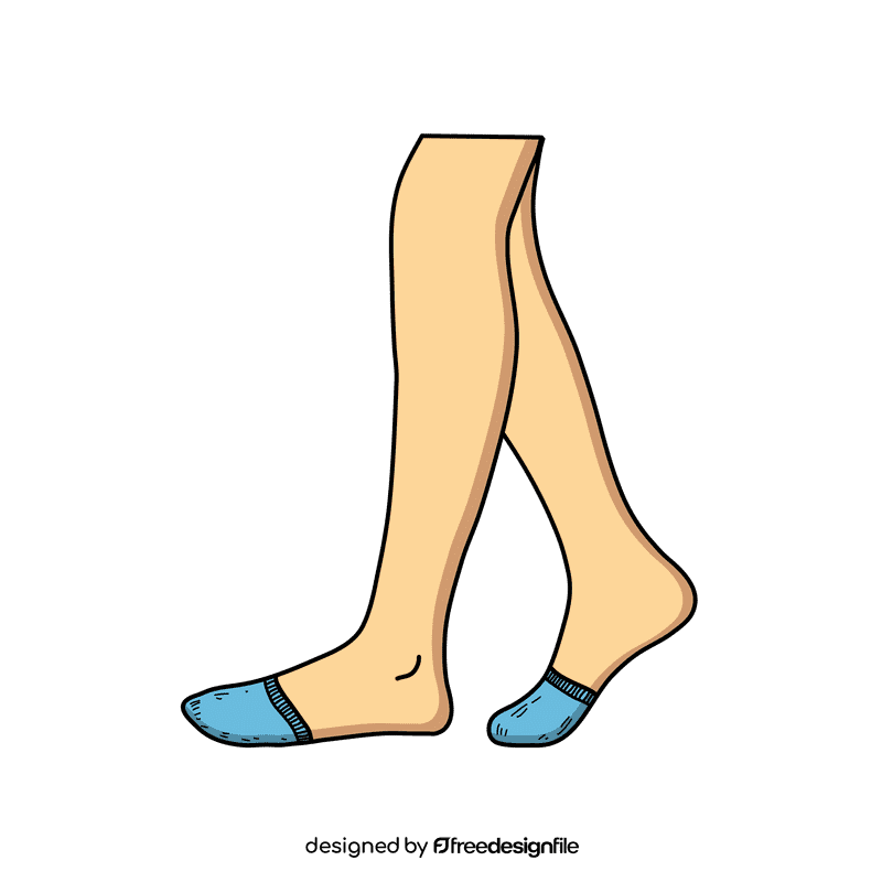Toe cover sock clipart
