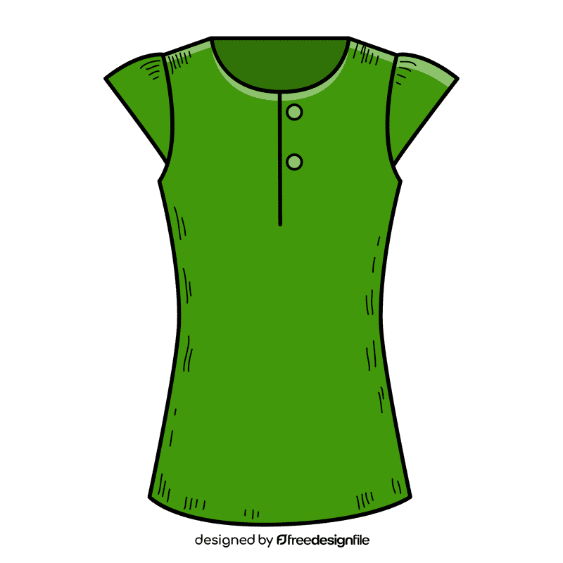 Cap sleeve blouse clipart