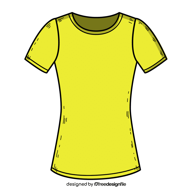 Tshirt sleeve blouse clipart