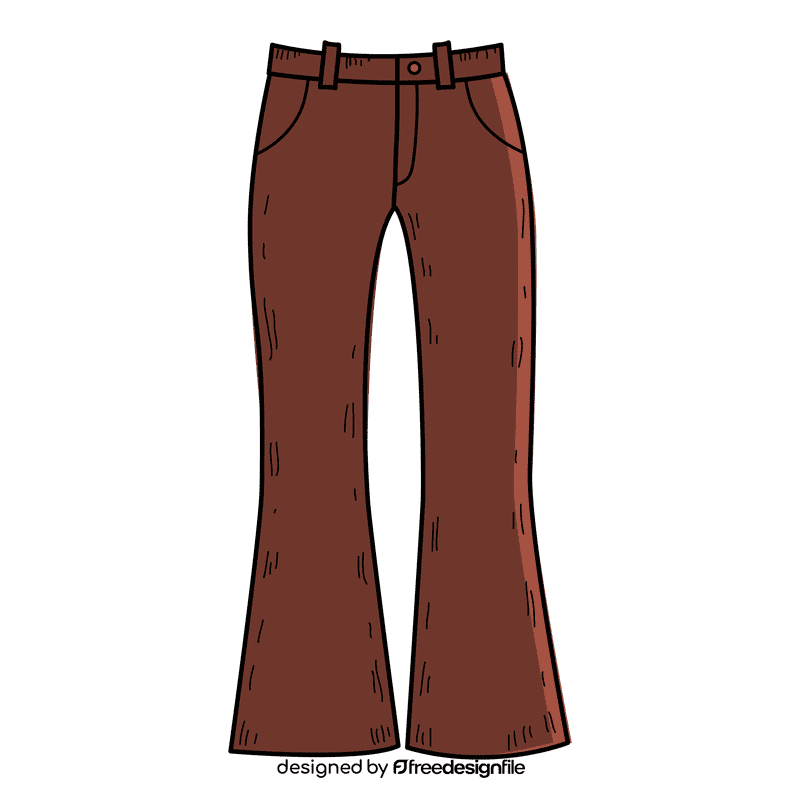 Women flare pant clipart