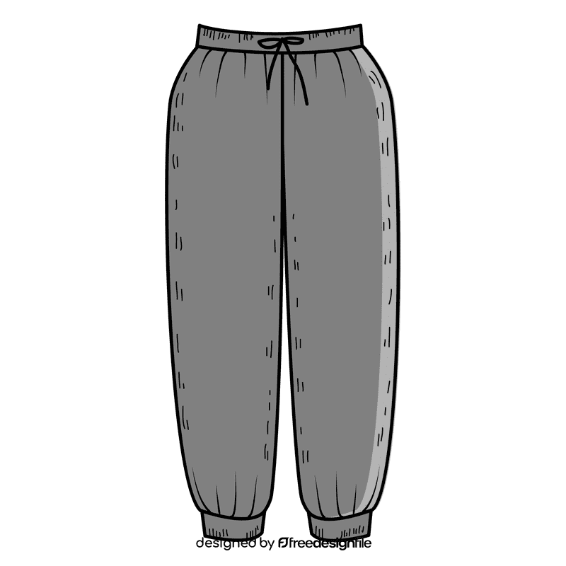 Women sweat pant clipart