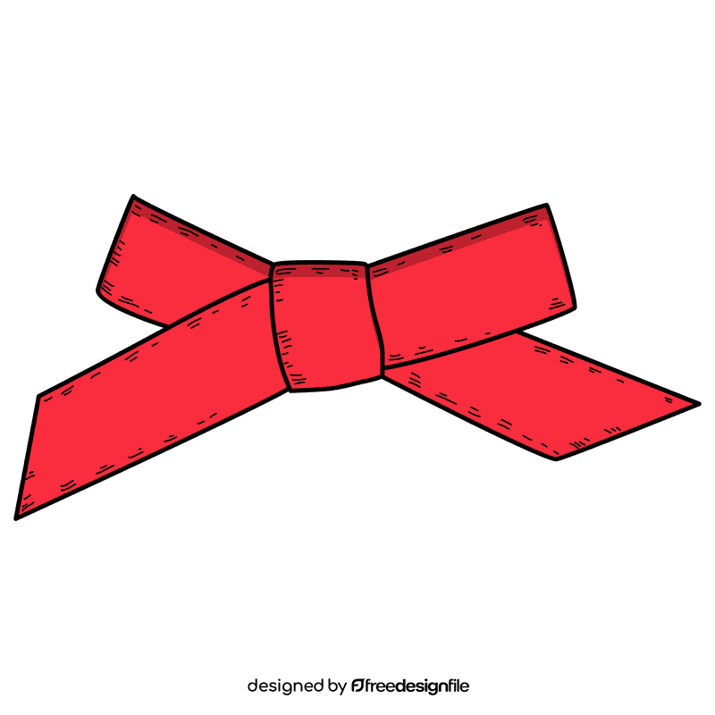 Baby hand tied bow clipart