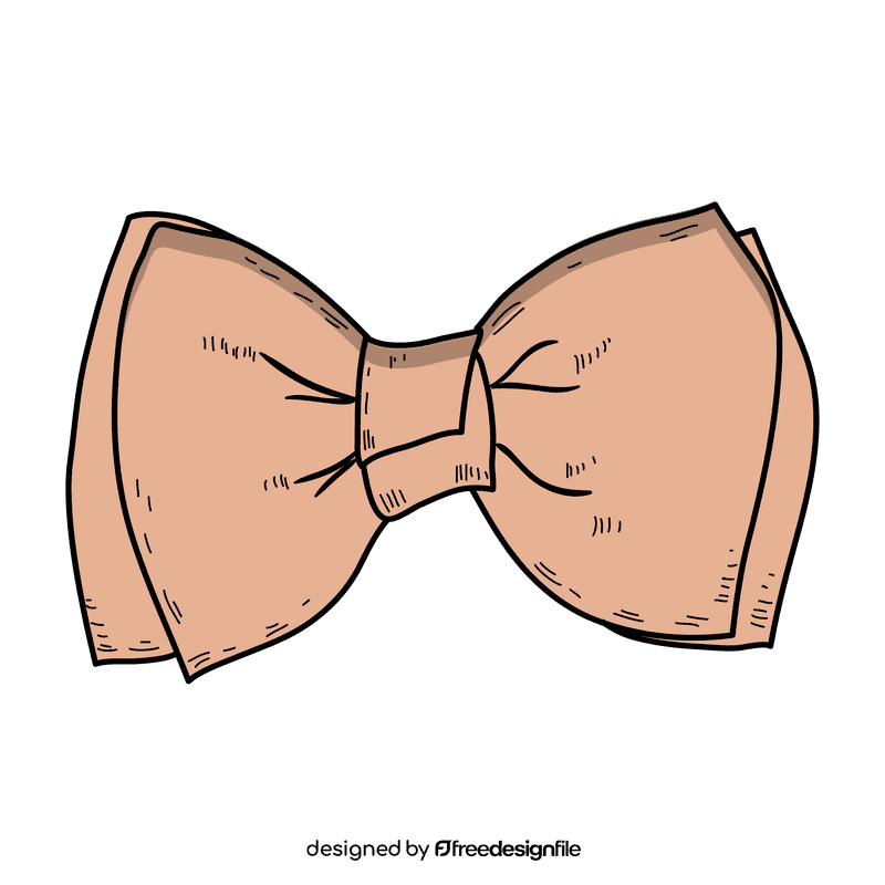 Baby modern twist bow clipart