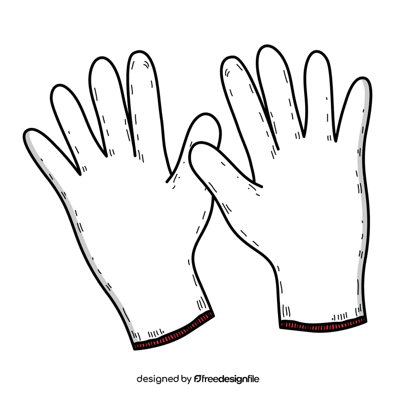 Working gloves clipart