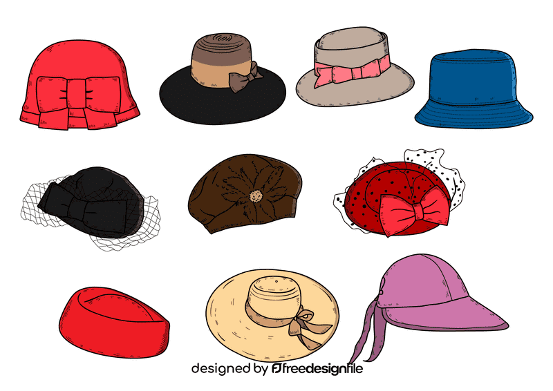 Women hat vector