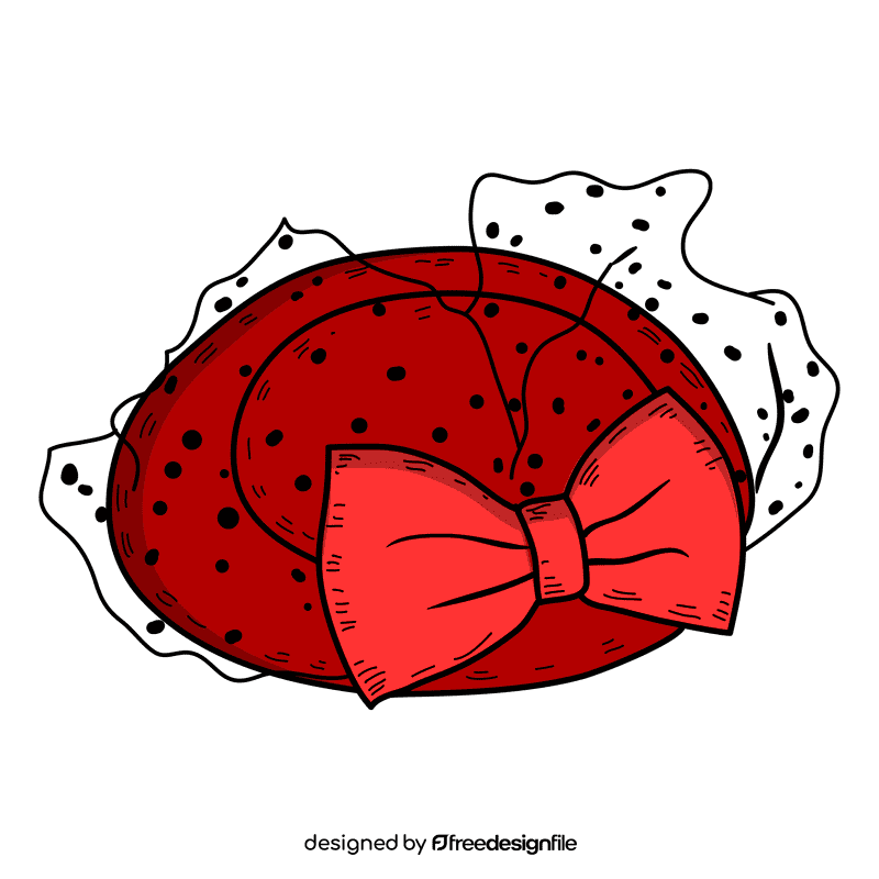 Women cocktail hat clipart