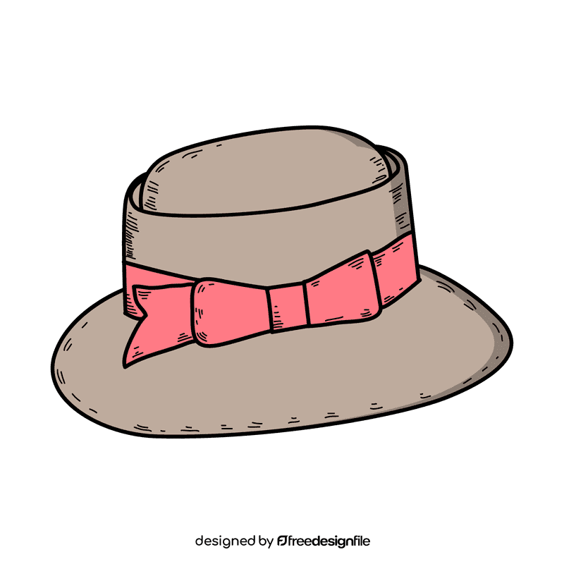 Women lampshade hat clipart