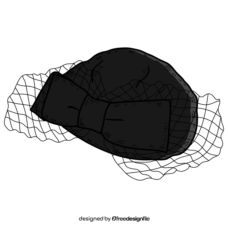 Women pillbox hat clipart