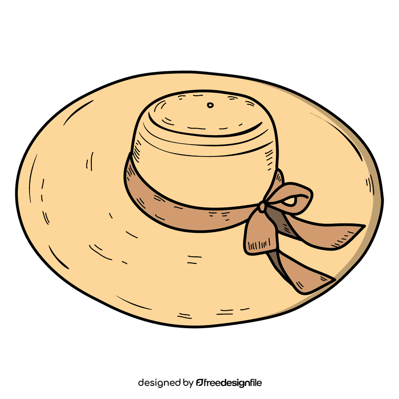 Women summer hat clipart