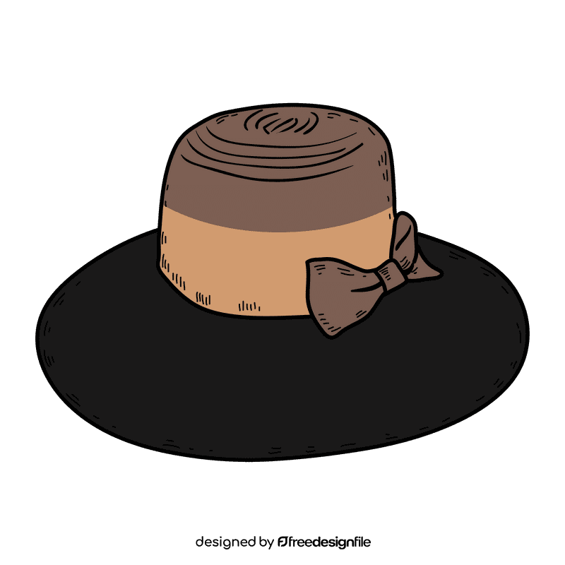 Women sun hat clipart